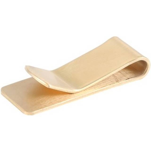 Fashion Brass Money Clip Simple Dollar Cash Id Card Clamp T6n16216