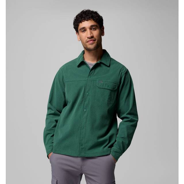 Columbia Men's Flare Gun Corduroy Shirt- - Green (S)