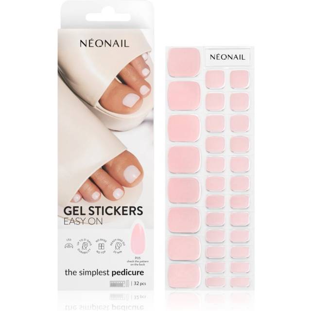 Neonail Easy On Gel Stickers Klistermærker UV LED Lampe Skygge P05 - 32 Stk