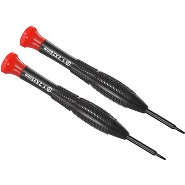 2pcs Tiny 5-point Torx Screwdriver Star Driver W Swing Cap Non-slip Grip