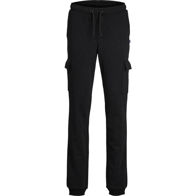 Jack & Jones Junior Boys Gordon Bradley Sweat Cargo Pants - Black, Black, Size 10 Years - 10 YEARS