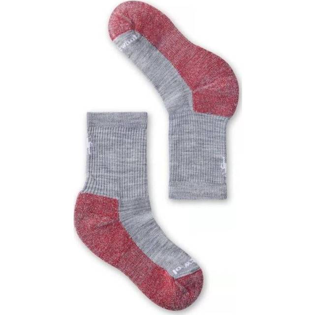 Smartwool Kids' Hike Light Cushion Crew Socks Light Gray, 33-36