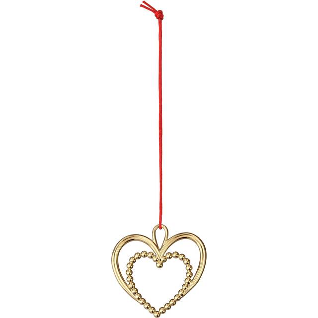 Rosendahl Karen Blixen Perlehjerte 6.5 cm Forgyldt Juletræspynt