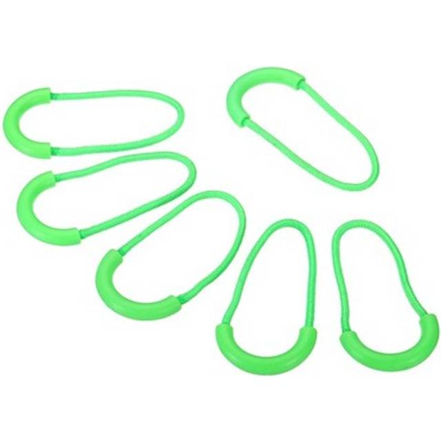 Zipper Pulls Replacement 15pcs Extension Cord Handle Plastic U-shape Green