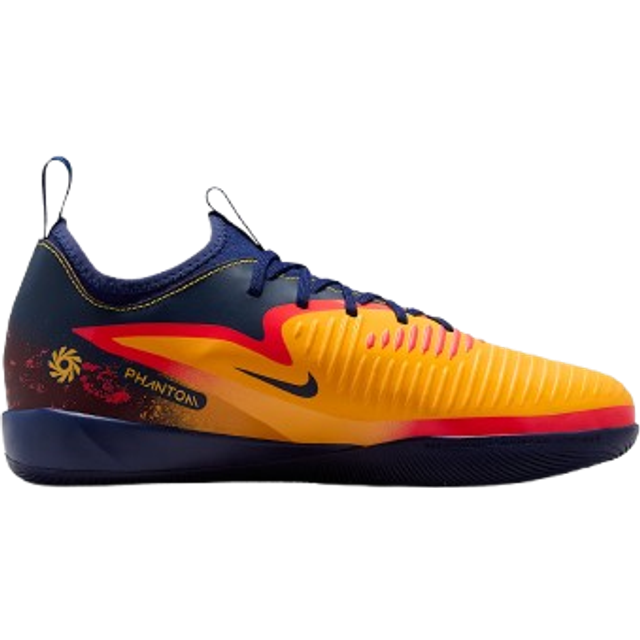 Nike Jr. Phantom 6 Low Academy Erling Haaland IN - Laser Orange/Blue Void/Lemon Venom