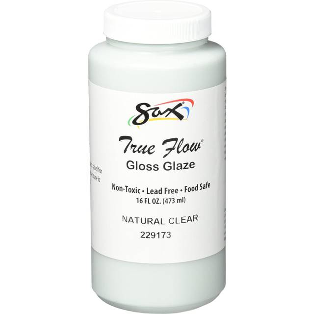 Sax 229173 True Flow Gloss Glaze - 1 Pint - Natural Clear  16 Fl Oz (Pack of 1)