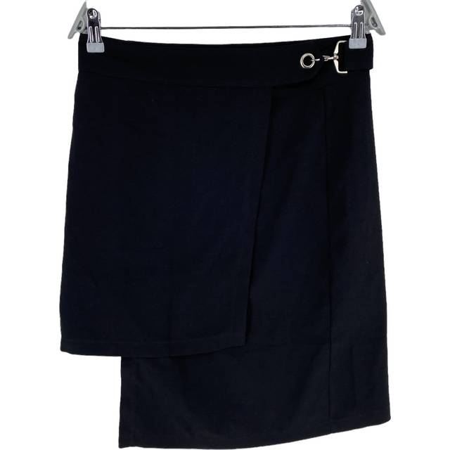 Lerros Black Asymmetric Straight & Pencil Skirt Size Eu 36 Uk 8 Us 6