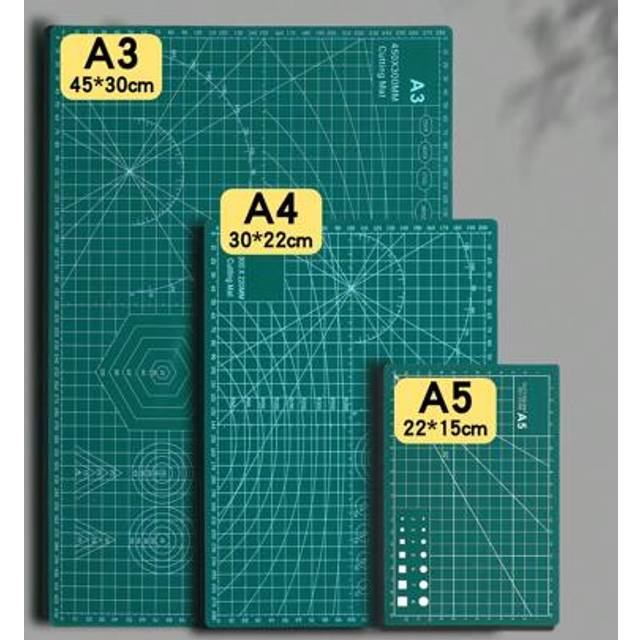 SHEIN 1pc A5/A3/A4 Multifunctional Carving Mat, Made Of PVC Material, Double-Sided Cutting Board, Art Carving Board, Waterproof Cutting Mat With Clear Grid