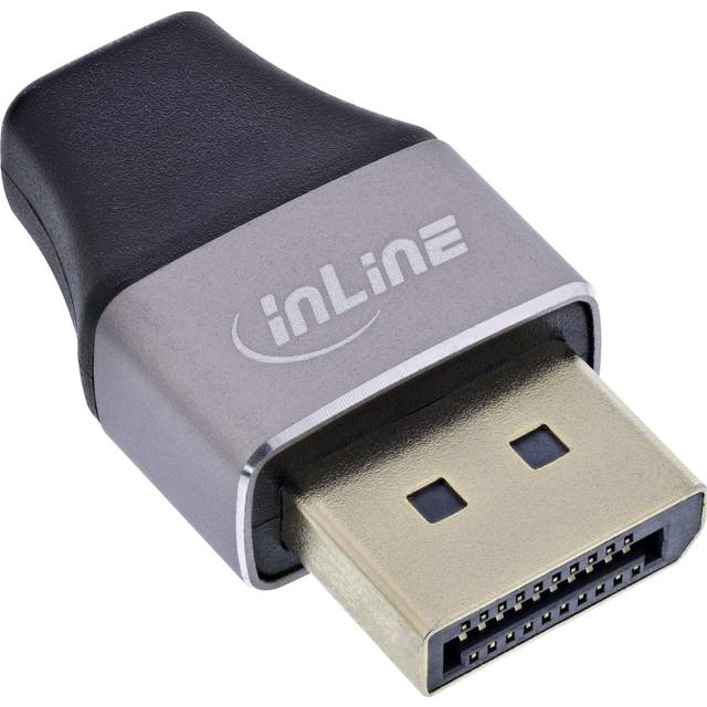 InLine Mini DisplayPort Sort Grå