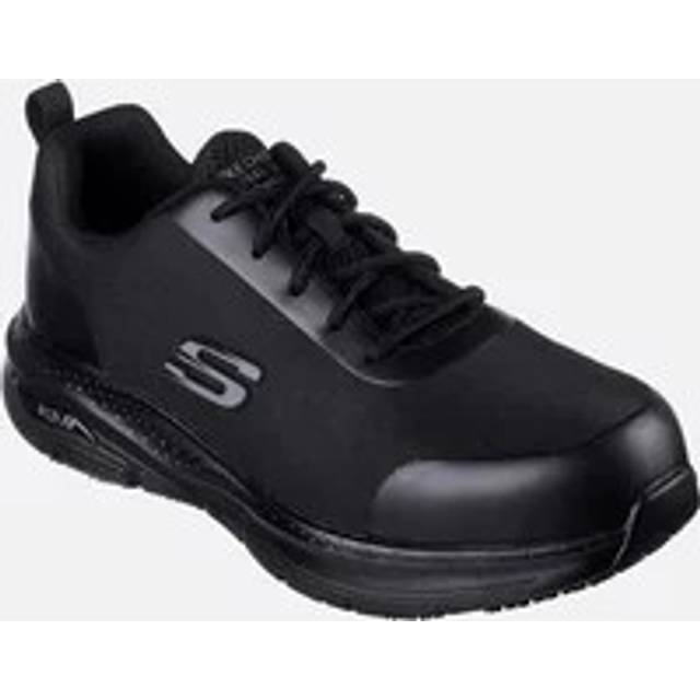 (10 UK, Black) Skechers Mens Steel Toe Cap Safety Shoes