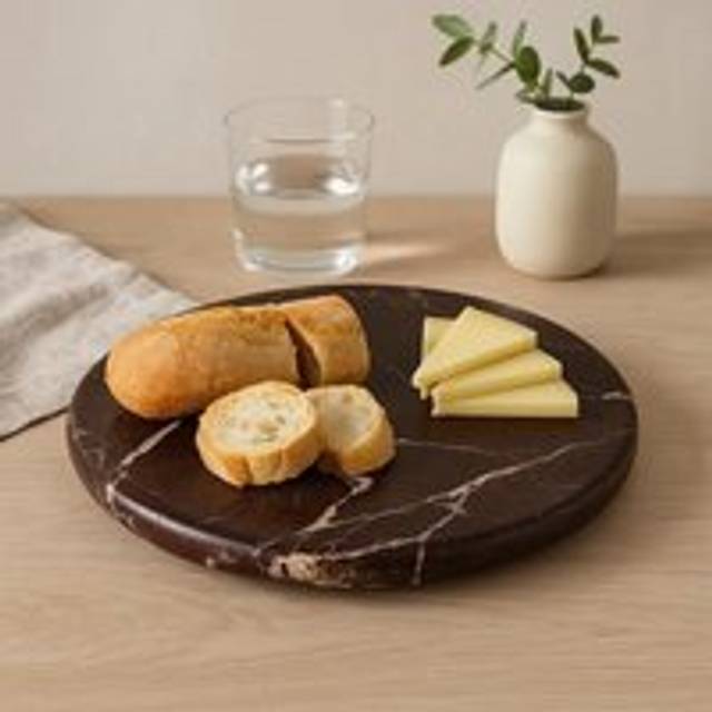 Orsina Salmo Red Marble Round Chopping and Serving Board