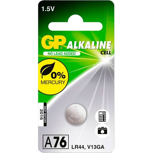 GP knappcellsbatteri LR44 1,5V 1 st
