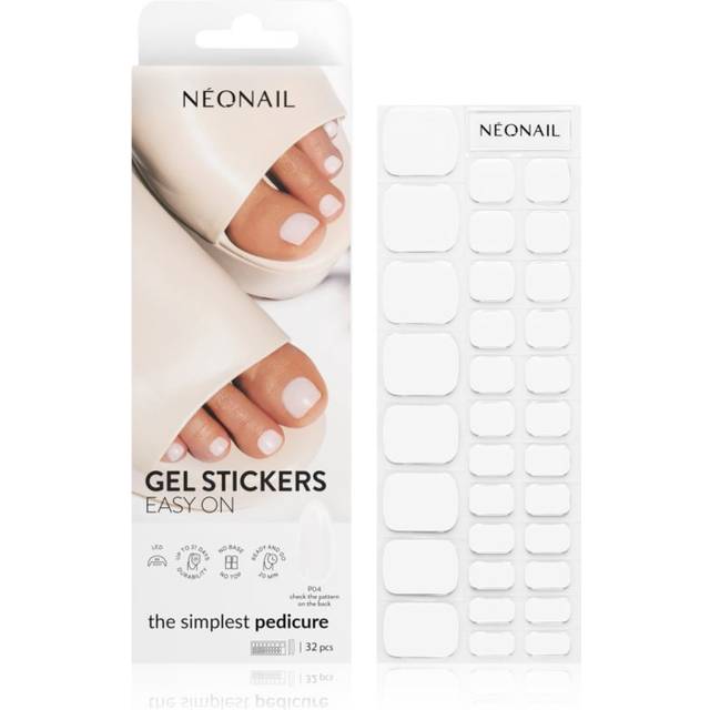 Neonail Easy On Gel Stickers Klistermærker UV LED Lampe Skygge P04 - 32 Stk