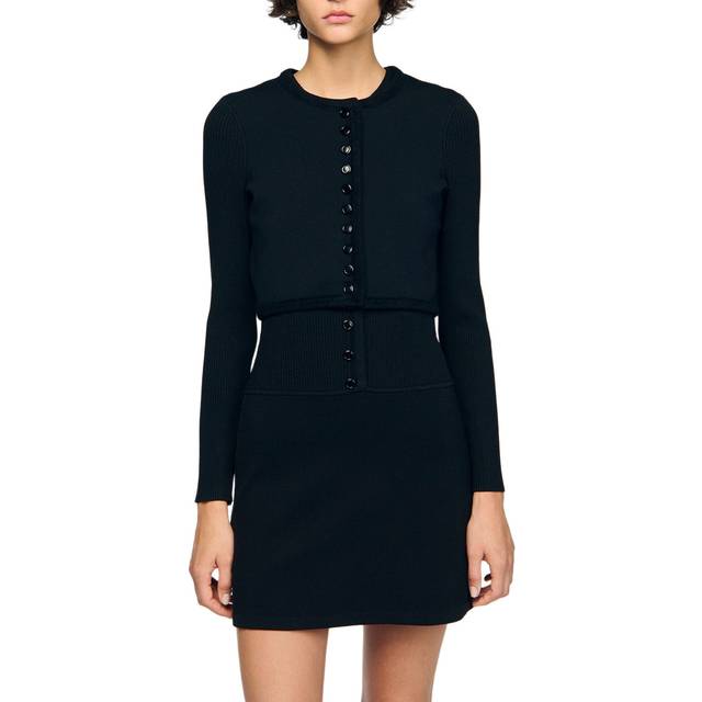 Cardigan court - Noir - 2