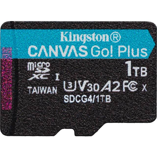 Kingston Technology 1TB microSDXC Canvas Go Plus Gen4 200R A2 U3 Singl