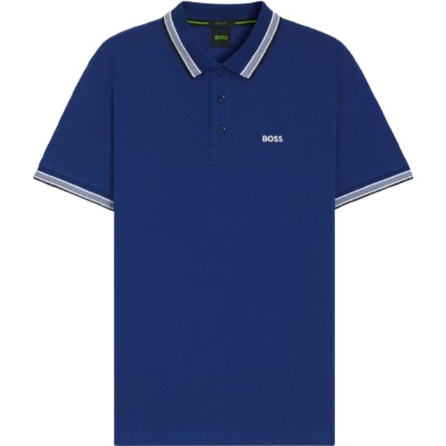 Blue Paddy Cotton Polo Shirt (S)