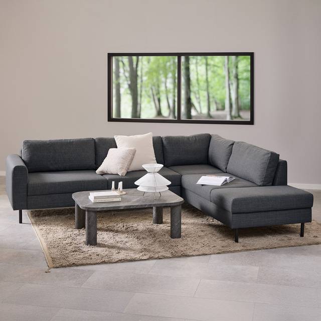 Florence Omaha 5 Seater Dark Grey Right Hand Facing Corner Sofa