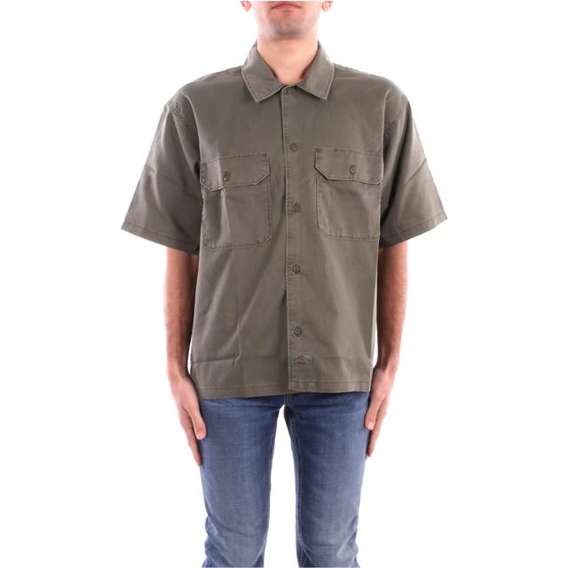 Dickies – Unionville – Khakigrön arbetsskjorta med boxig passform-Grön/a