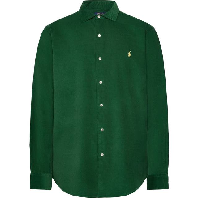 Corduroy Custom Fit Shirt - forest green - L