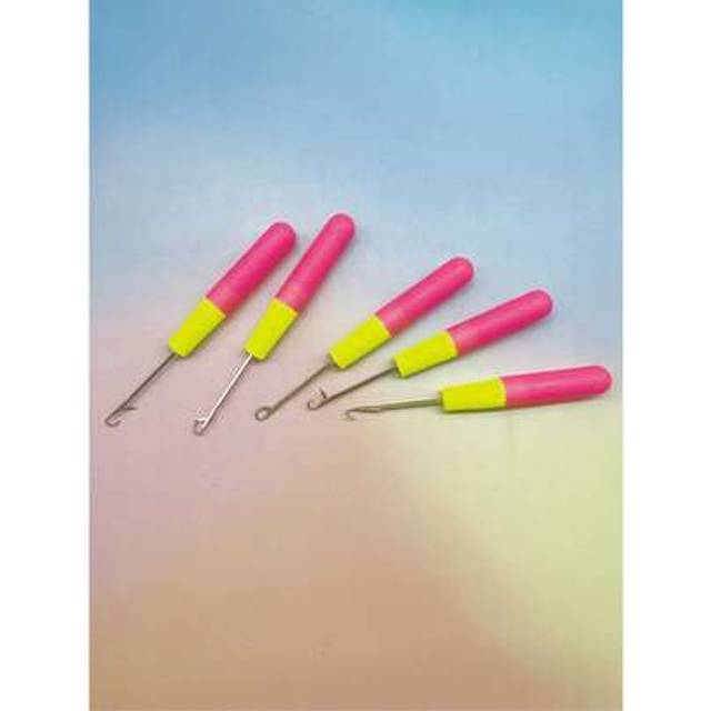 SHEIN Large Size Crochet Hook, 7mm Plastic Handle, For DIY Crafts Crocheting Dreadlocks With Latch Hook