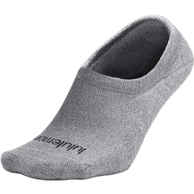 lululemon – Unisex Daily Essential No-Show Socks 3 Pack – Color White/Light Grey/Black – Size Small - White/Heathered Core Light Grey/Black