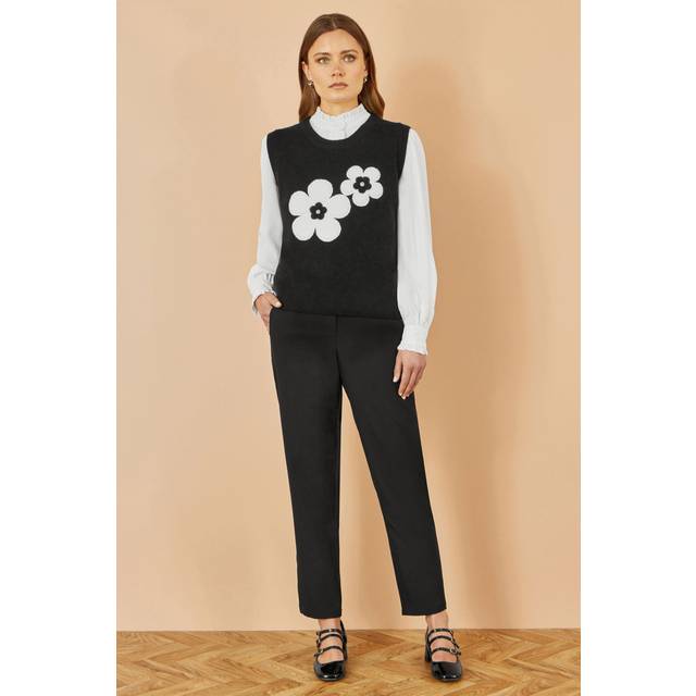 Black Tailored Cigarette Trouser - 16