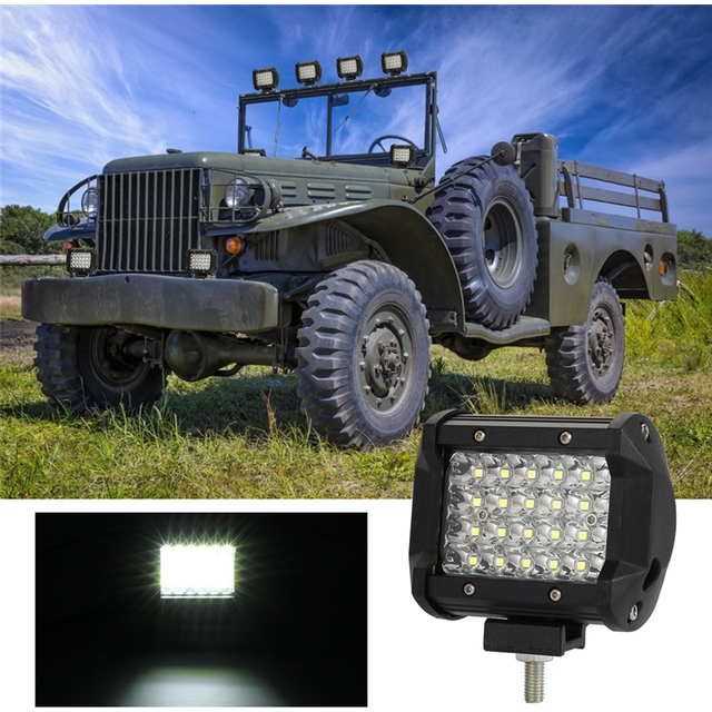 4 Inch Headlight LED Work Light Bar for Truck Pickup 4WD Off Road ATV SUV Auto UTV Accessories (2 Pack)
