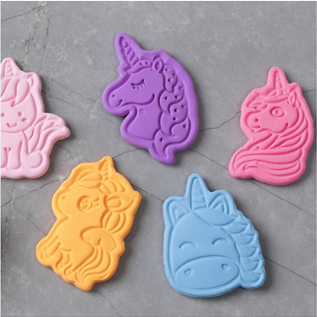 Utsticksform Med Prägling - Enhörning - 6 st