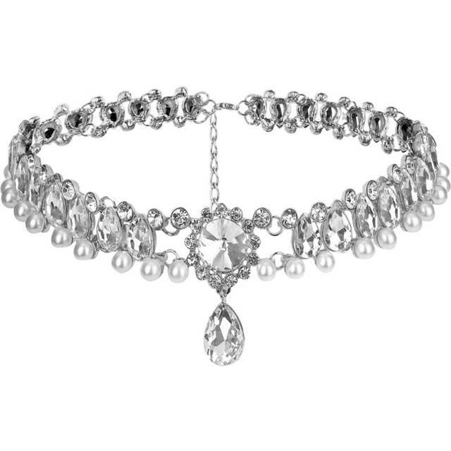Diamond Choker Necklace Women Crystal Choker Rhinestones Miss