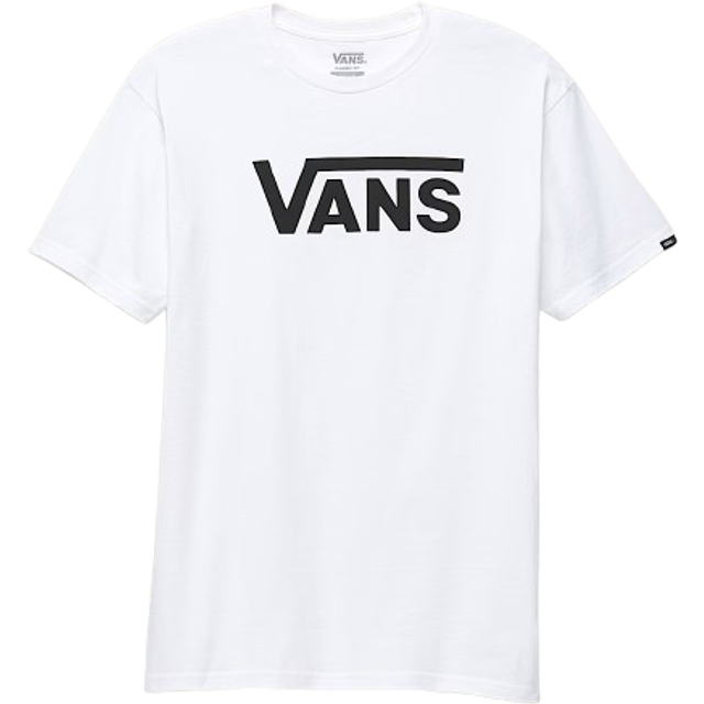 Vans herr klassisk Drop V T-shirt, Vit-svart, XS
