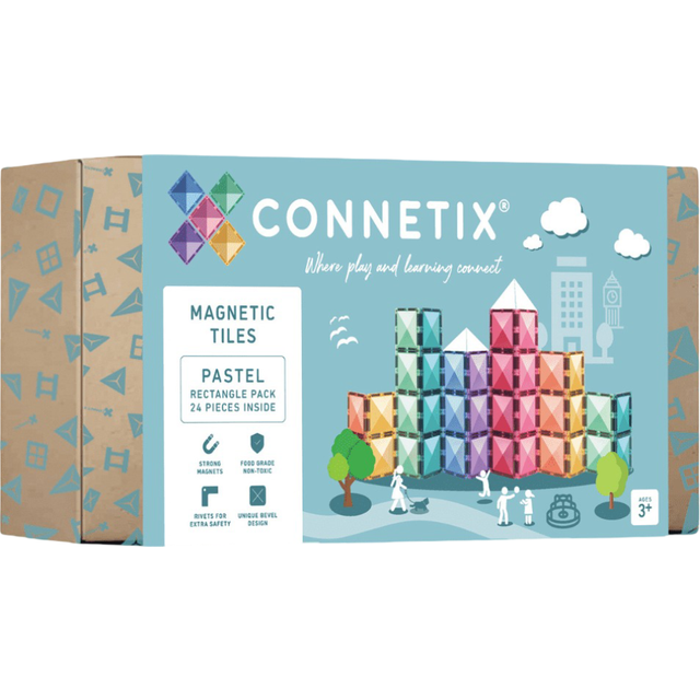 CONNETIX 24 dele Pastel Rectangle Pack