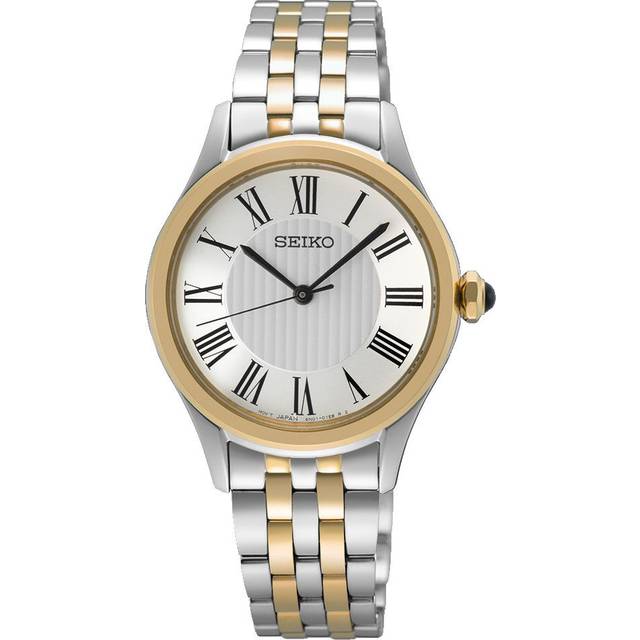 Seiko Caprice Quartz (29.6mm) White Dial / Two-tone Stainless Steel Sur612p1