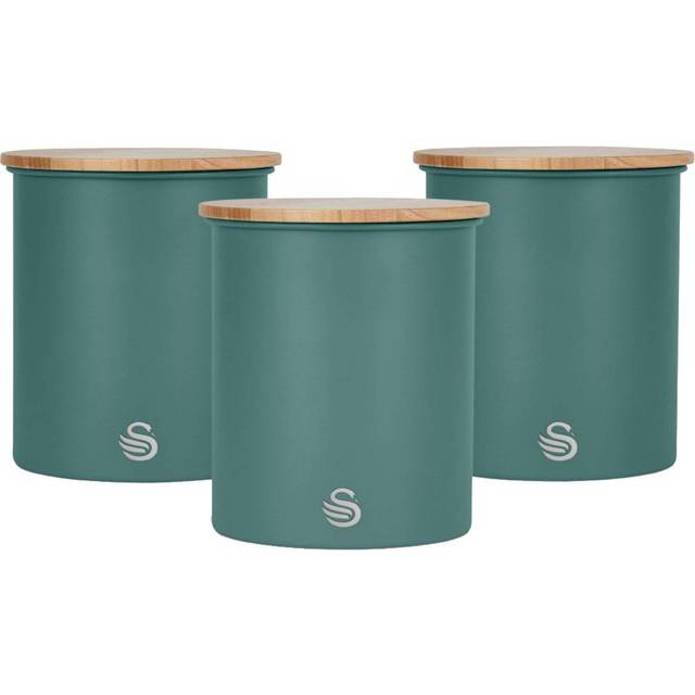 Swan Nordic Set of 3 Storage Canisters Green