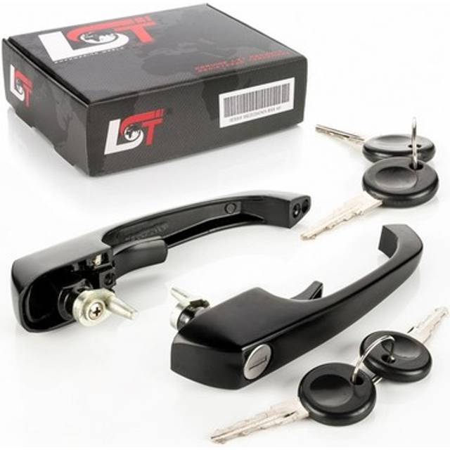 2x Door Handle Matte Black Front Left Right For Vw Transporter T2 Ii 2 Bus Box