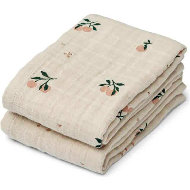 LIEWOOD Lewis Muslin Cloth 2-Pack |Kräm |One Size