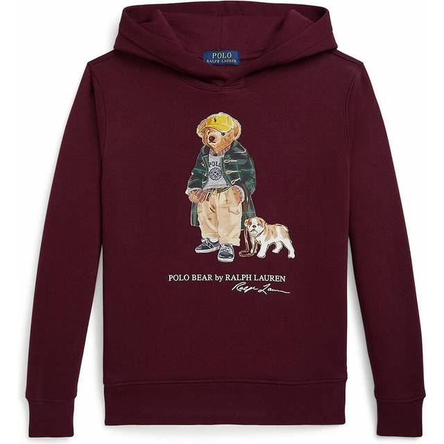 Ralph Lauren Boys Polo Bear Hoodie in Red US 7 - UK 6 Years By Childsplay Clothing