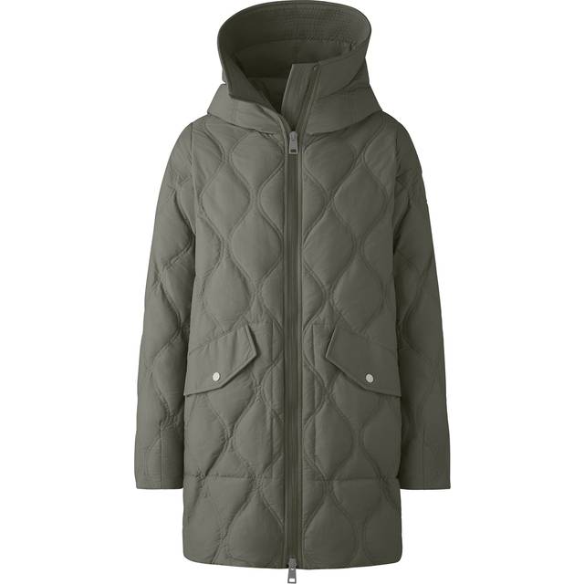 Alessia Hooded Down Quilted Coat - SAGEBRUSH - X-Large