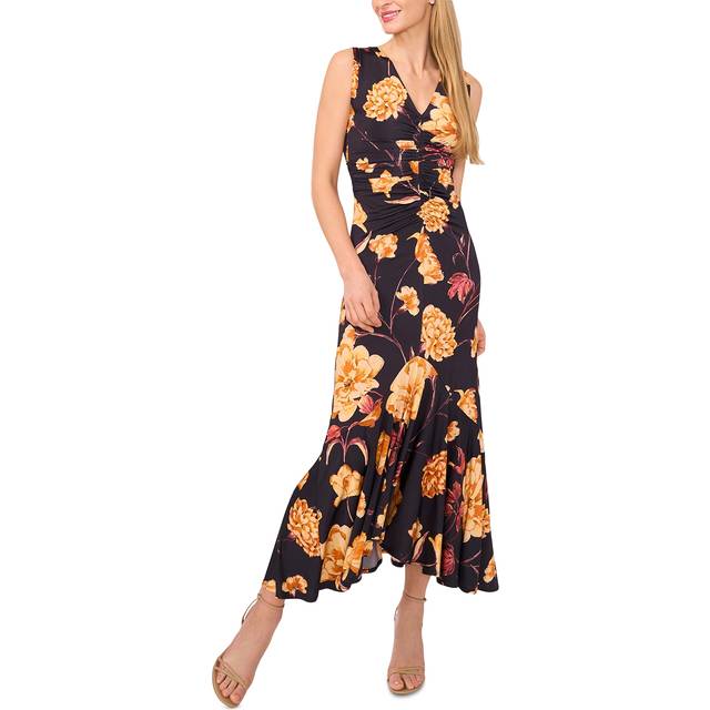 Ted Baker V-Neck Ruched Maxi Dress