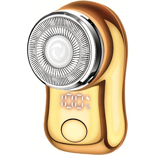TEMU Men's Electric Shaver, Usb Charging, Digital Display Function, Compact And Portable, Suitable For Business Trips, A Holiday Gift For Men
