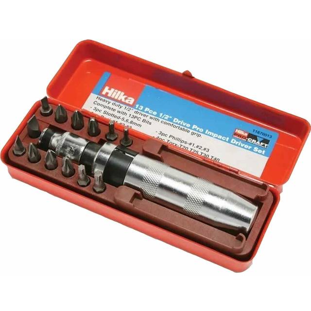 "Hilka 11670013 Pro Impact Driver Set 13 Piece 1/2"" Drive"