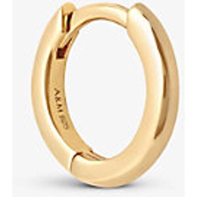 Womens Astrid & Miyu Essential 18ct Yellow Gold-Plated Sterling-Silver Single Hoop Earring