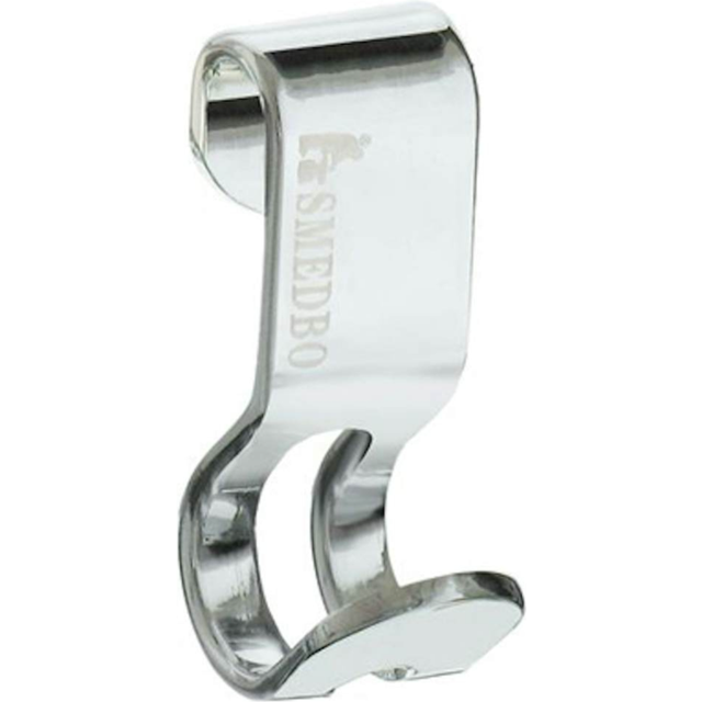 Smedbo Chromed Steel Razor Holder Hook For Shower Soap Baskets - One Size