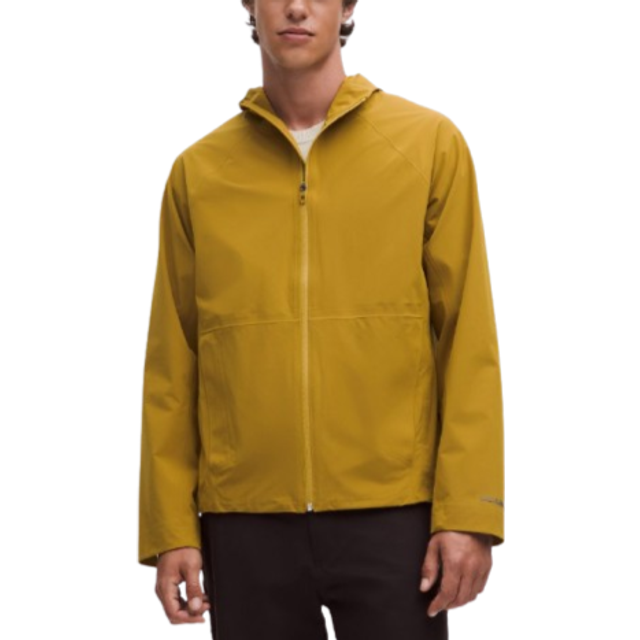 lululemon – Men's Stretch Glyde Waterproof Jacket – Color Yellow – Size XL - Melrose Tan