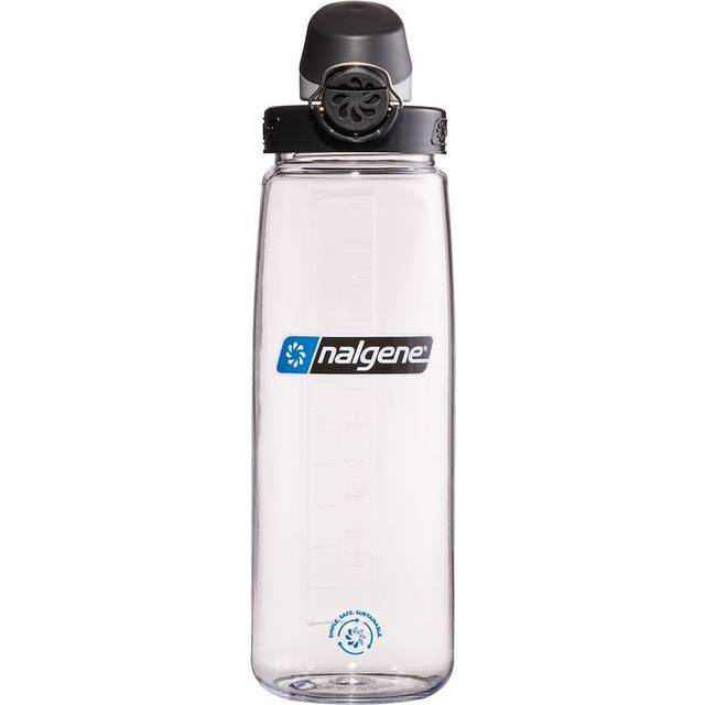 24oz On-The-Fly Lock-Top Sustain Bottle (Bottle Color: Clear with Black Cap)