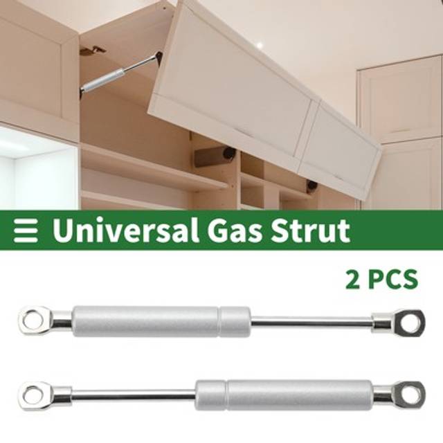 2pcs 7/180mm 65ib/289n/29kg Lift Supports Gas Struts Gas Springs Silver Tone