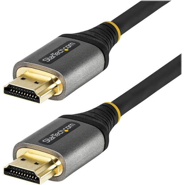 StarTech.com 5 m premiumcertifierad HDMI 2.0-kabel – High Speed HDMI-kabel med Ethernet – HDR10, ARC – UHD HDMI 2.0 4k 60Hz kabel med förgylld HDMI-kontakt – för UHD-bildskärmar, TV-apparater – M/M