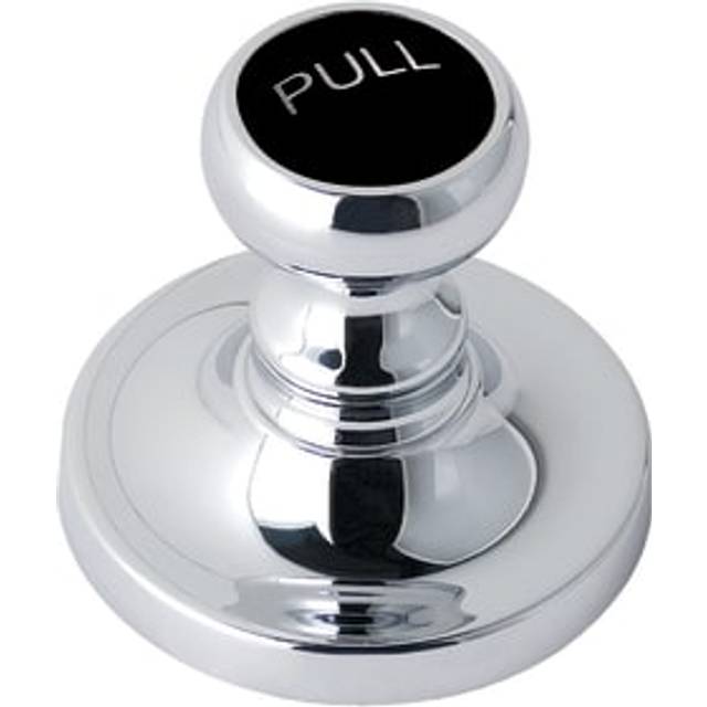 Bayswater Pull-Up Basin Waste - Chrome & Black - Chrome & black