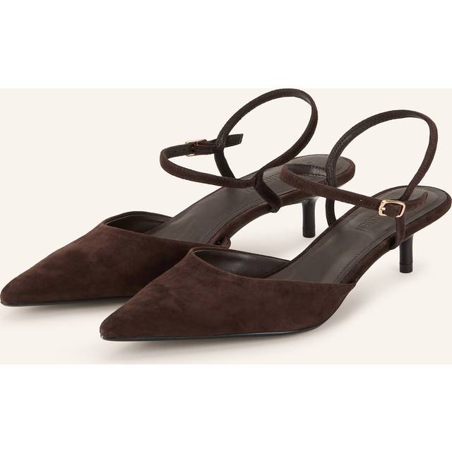 Steve Madden Adelaide Suede Pumps Stiletter Sandaler - Brun