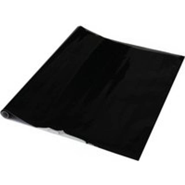 D-C-Fix Plain Glossy Black Self Adhesive Vinyl Wrap Film For Kitchen Doors And Furniture 5M(L) 90Cm(W) - One Size