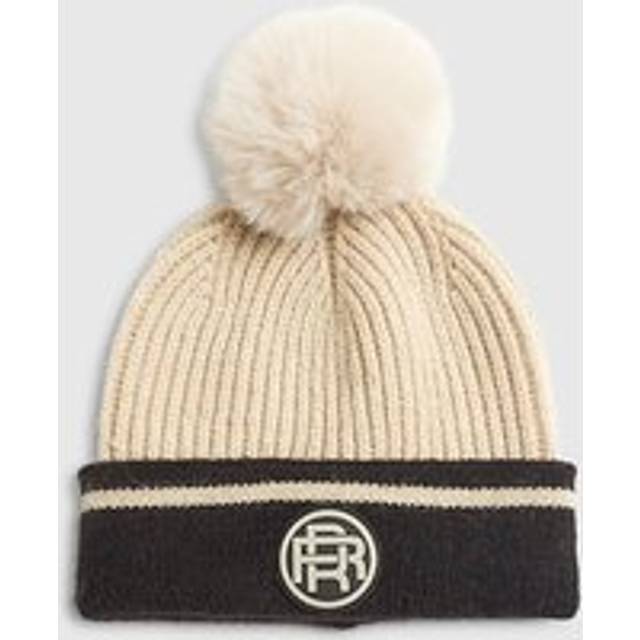 River Island Boys Cream Colour Blocked Beanie Hat - h5-8 Yrs
